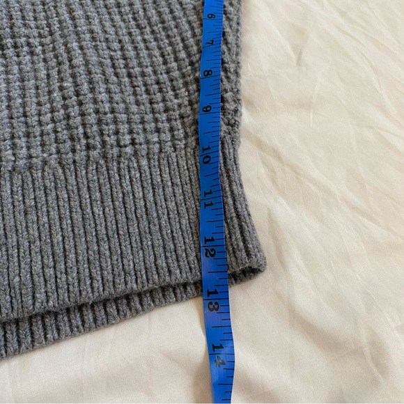 Madewell Grey Collared Waffled Sweater - Picture 4 of 5